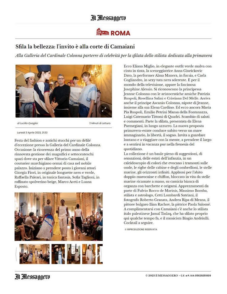 Vittorio Camaiani, ‘Quando è un mare’