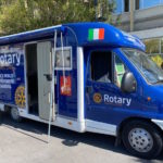 Screening del Glaucoma e Ipaacusia infantile, camper sanitario del distretto Rotary 2090 in piazza Giorgini