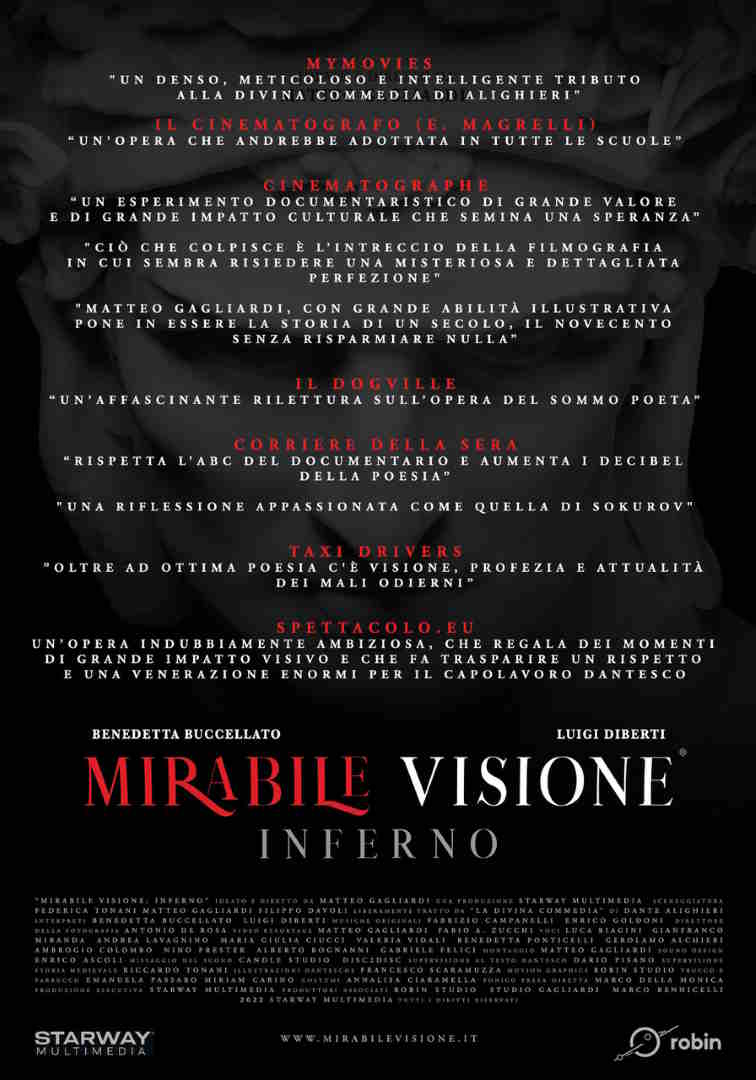 Matteo Gagliardi, “Mirabile Visione: Inferno” al cinema Concordia