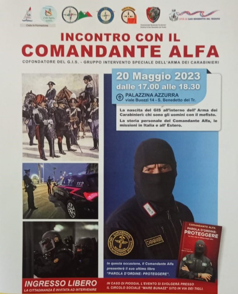 Il Comandante Alfa al Circolo Sociale “Mare Bunazze”
