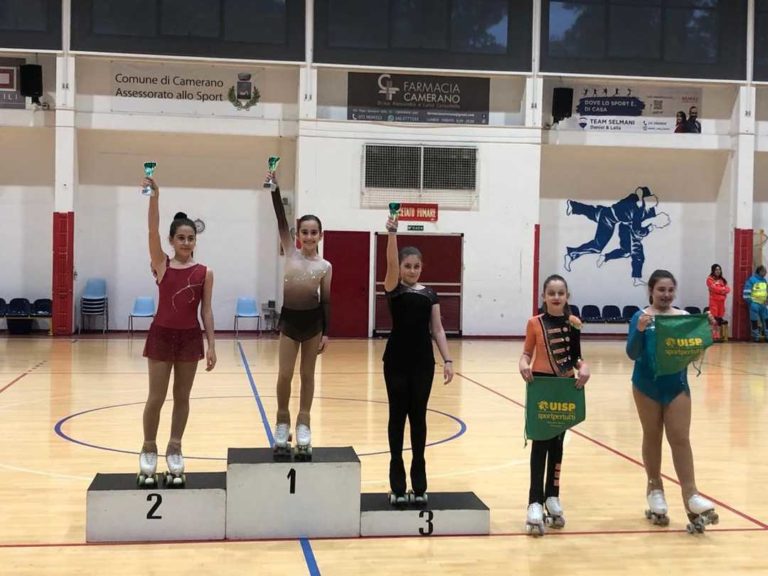 Pattinaggio Artistico: Diavoli Verde Rosa sbanca ai Campionati Regionali Uisp di Camerano