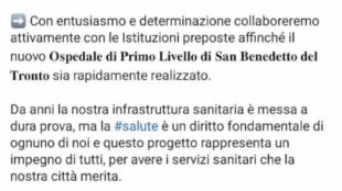 A proposito dell’Ospedale a Ragnola, Bottiglieri: ‘Pronto Soccorso a San Benedetto e programmato ad Ascoli?’
