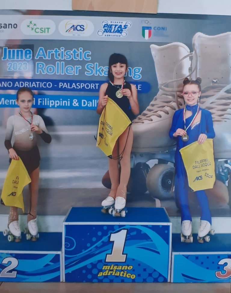 Pattinaggio Artistico Internazionale: Beatrice Girolami d’argento al Trofeo Filippini International di Misano