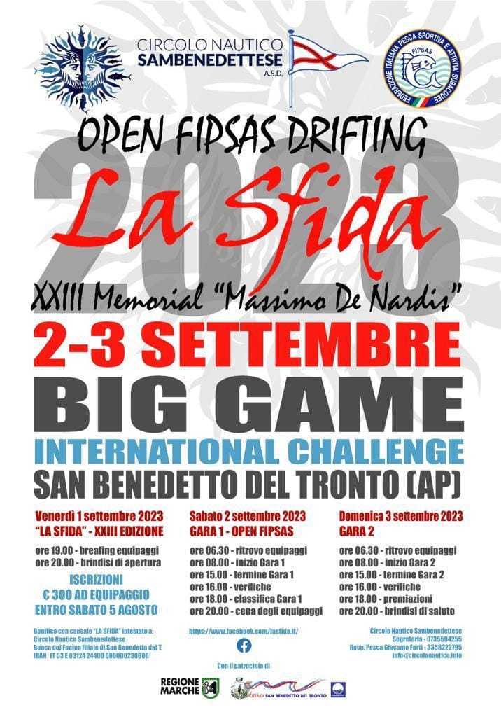 Cns: Pesca sportiva, vela, convocazione in nazionale di un giovane tesserato, un altro progetto sperimentale lungimirante e la sorpresa del grande ritorno del Segretario Giuseppe Traini…