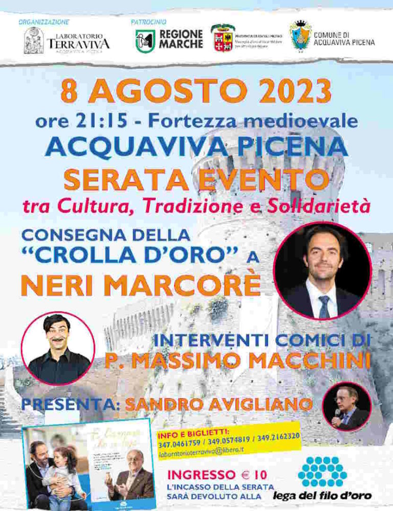 Crolla d’Oro a Neri Marcorè