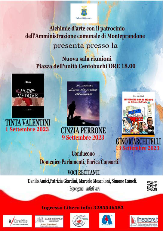 Tinta Anna Valentini, Cinzia Perrone e Gino Marchitelli per Alchimie d’Arte