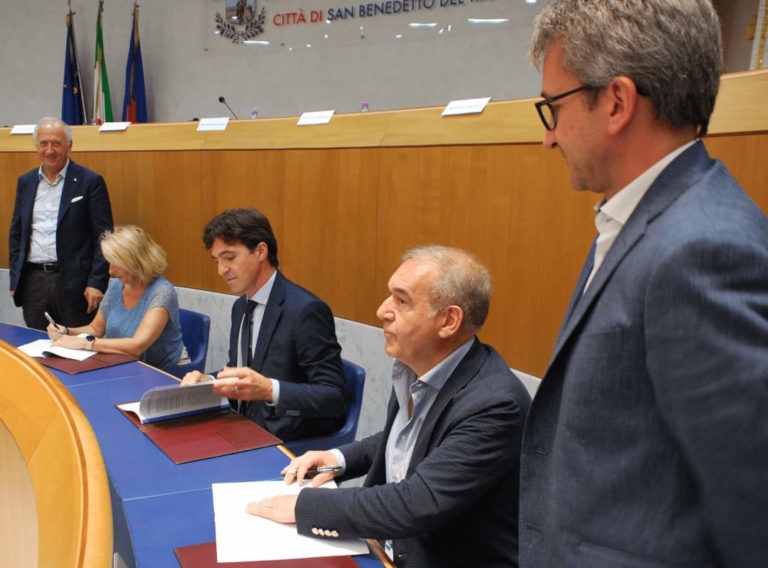 Sottoscritto l’accordo di collaborazione per la realizzazione del nuovo complesso ospedaliero di San Benedetto
