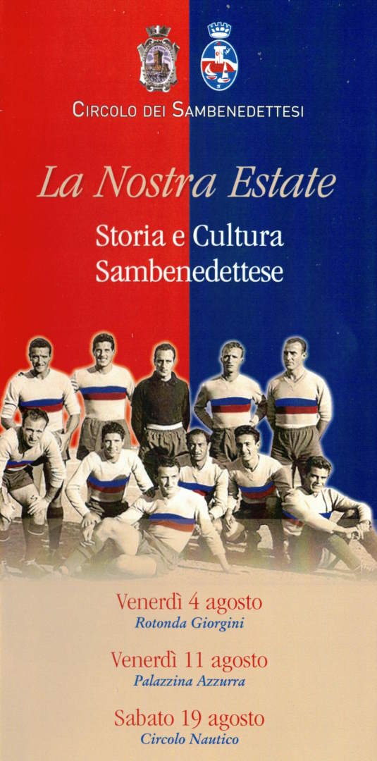 Circolo dei Sambenedettesi, prossimi appuntamenti