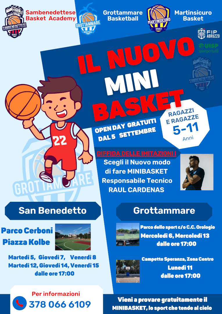 Nuovo metodo di fare MiniBasket in Riviera con Raul Cardenas