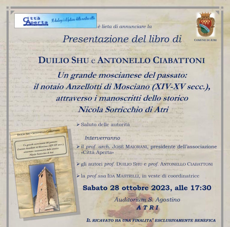 Duilio Shu e Antonello Ciabattoni, Un grande moscianese del passato: il notaio Anzellotti di Mosciano
