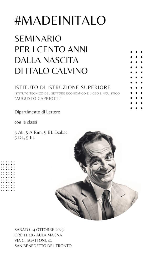 #madeinItalo: seminario per i cento anni dalla nascita di Italo Calvino