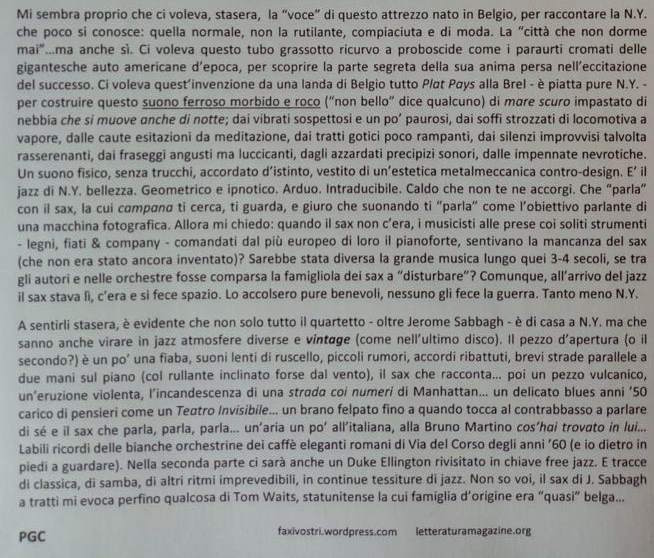 Ma come facevano gli antichi senza il sax