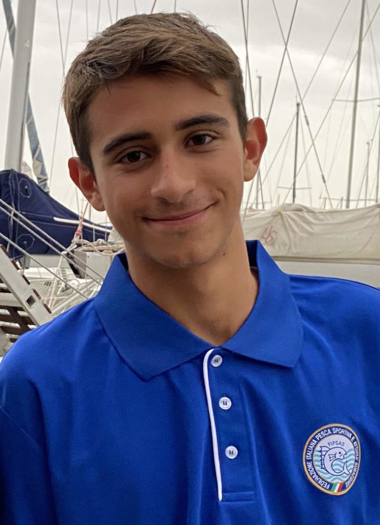 Emidio Silenzi del Cns reduce dalla gara iridata under 16 di Pesca surfcasting in Olanda