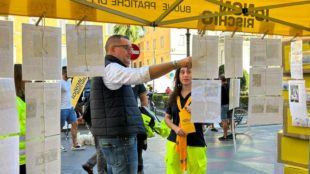 Io non Rischio, il Presidente Loggi in visita al gazebo di Piazza Roma