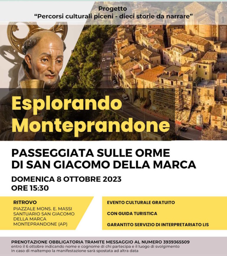 Percorsi culturali piceni, dieci storie da narrare con “Esplorando Monteprandone”