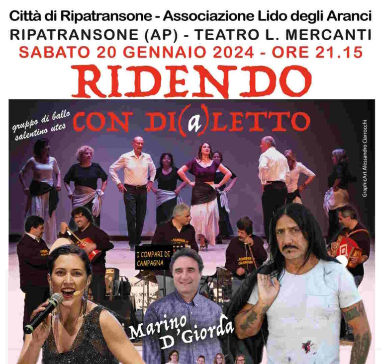 Gloria Conti madrina d’eccezione per il format “Ridendo con di(a)letto” a Ripatransone