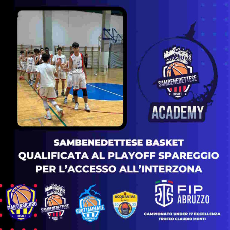 Samb Basket U 17 Eccellenza del settore giovanile unificato 3° all’interregionale