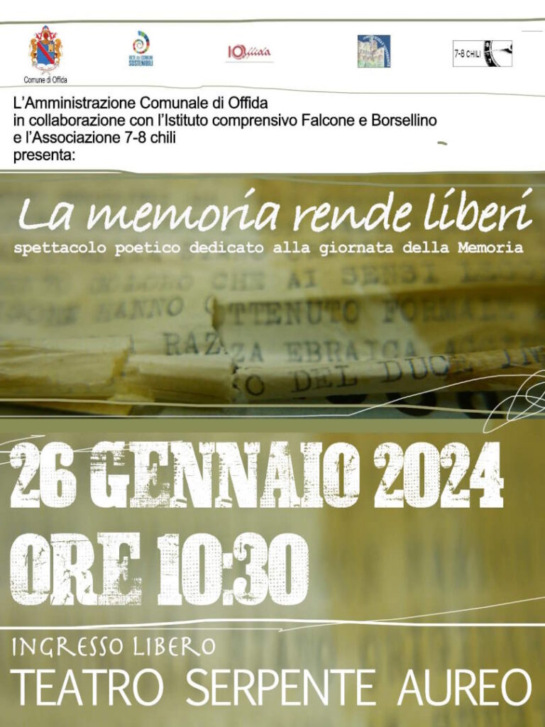 La memoria rende liberi, lo spettacolo dei ragazzi al Serpente Aureo