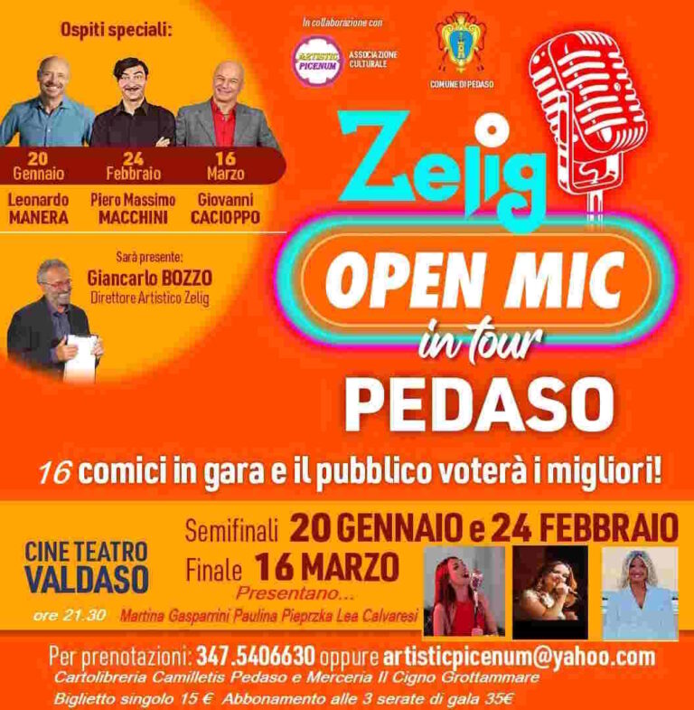 ZELIG SBARCA A PEDASO