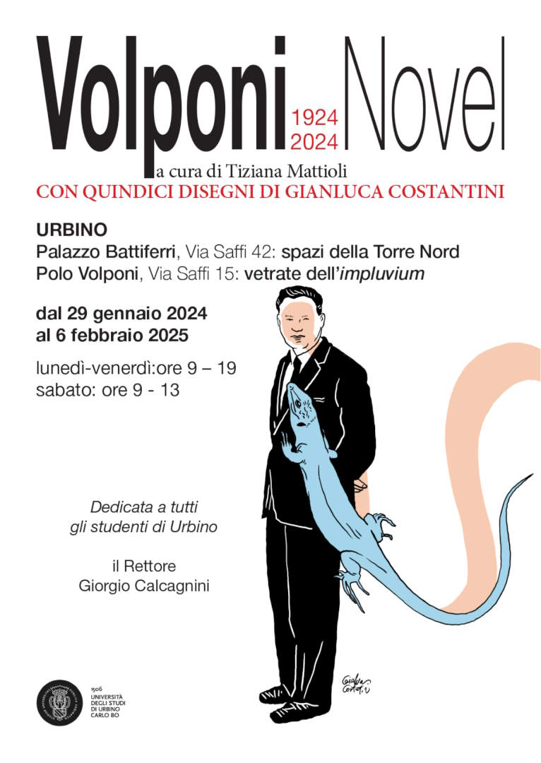 Volponi Novel (1924-2024). UniUrb omaggia Volponi con 15 disegni inediti di Gianluca Costantini 