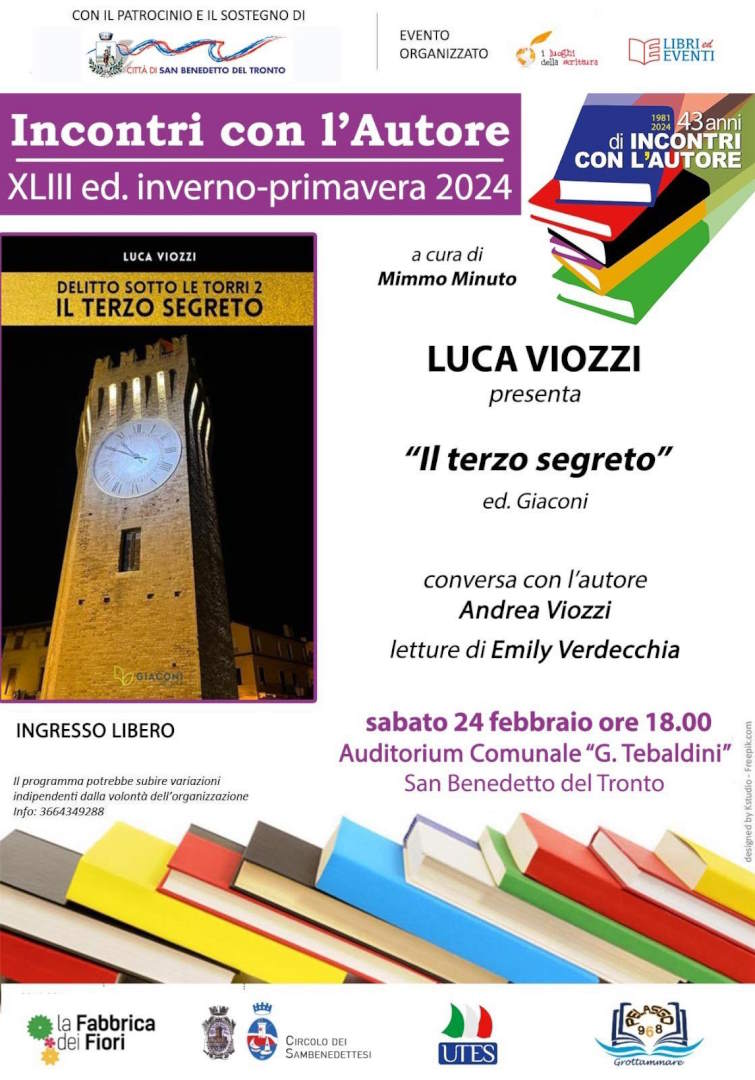 Luca Viozzi, “Delitto sotto le torri 2. Il terzo segreto”
