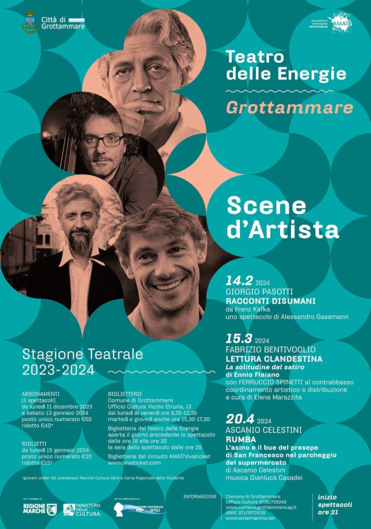Sold out la prima di “Scene d’artista” con Giorgio Pasotti al Teatro delle Energie