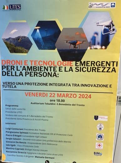 L’Utes informa sul potenziale dei droni e sulle tecnologie emergenti nell’ambito dell’ambiente e della sicurezza della persona