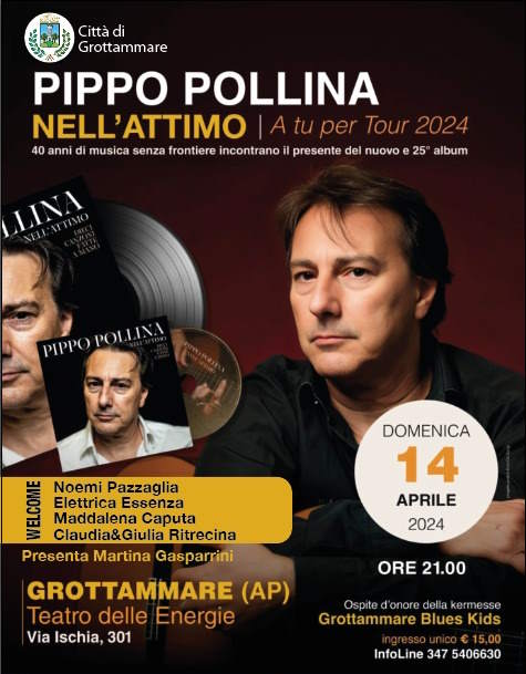 NELL’ATTIMO – A TU PER TOUR 2024. PIPPO POLLINA IN CONCERTO