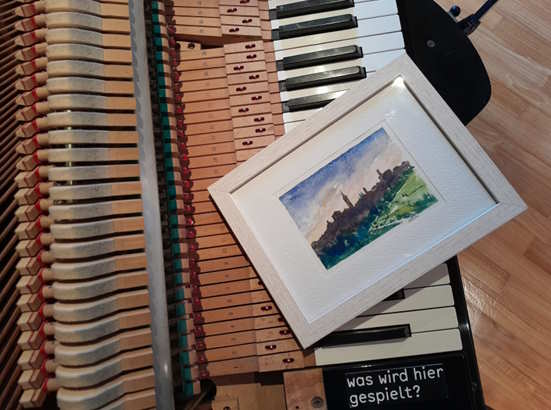 Guardare la musica ascoltando gli acquerelli