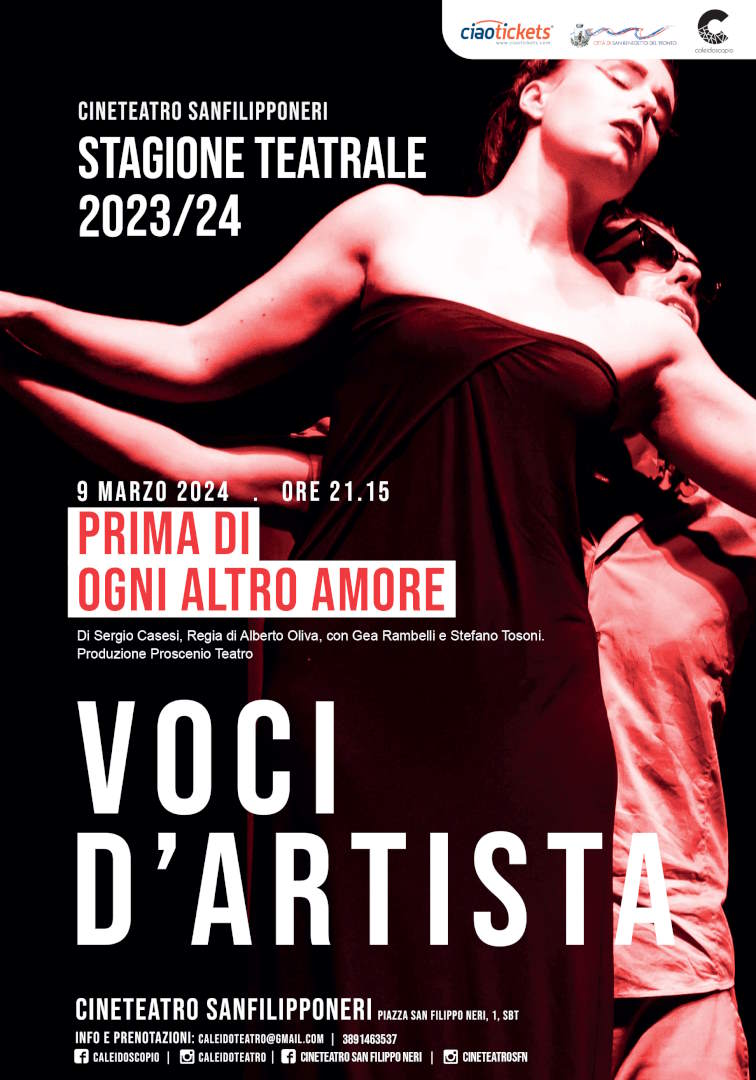 Prima di ogni altro amore al Cineteatro San Filippo Neri