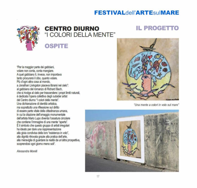Centro Diurno ‘I colori della mente’ verso il 28° Festival dell’Arte sul Mare