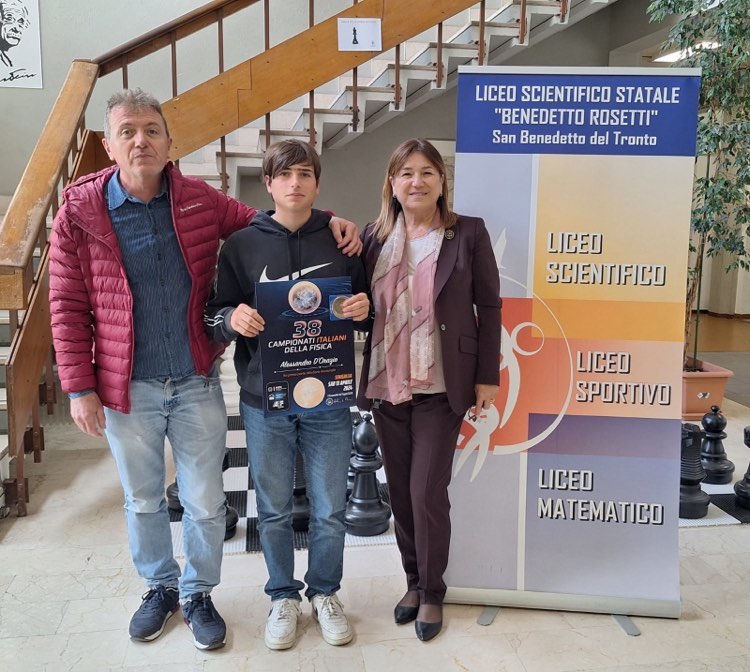 CAMPIONATI NAZIONALI DI FISICA, Alessandro D’Orazio del Liceo Rosetti medaglia di bronzo