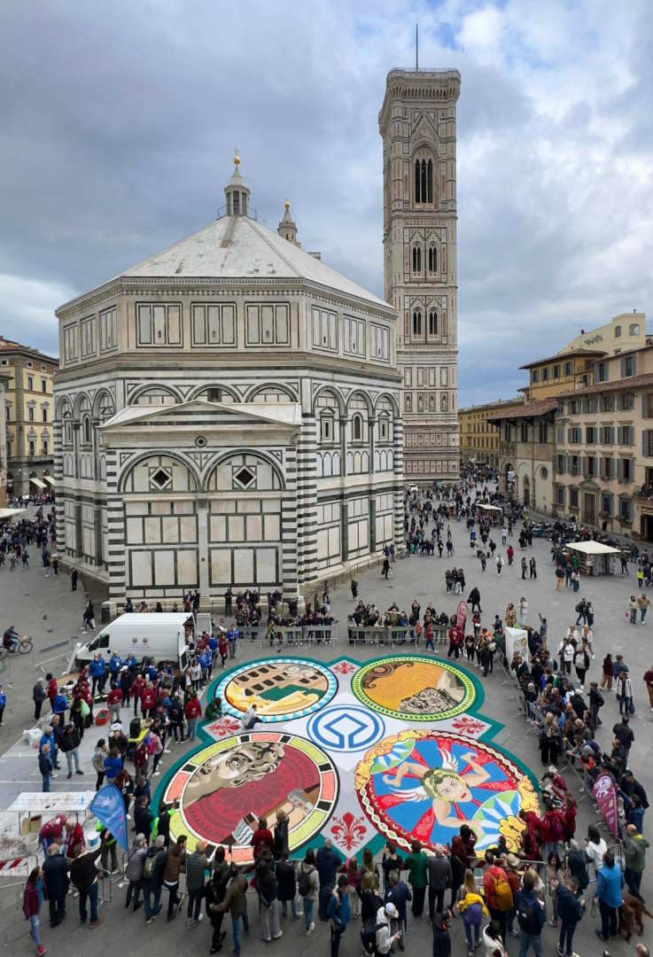 L’Infiorata di Montefiore al FESTIVAL ARTI EFFIMERE UNESCO EDITION FIRENZE 2024 al FESTIVAL ARTI EFFIMERE UNESCO EDITION FIRENZE 2024