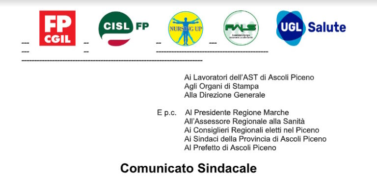 Ast 5, lavoratori costantemente reperibili per sostituzioni improvvise: la denuncia dei sindacati