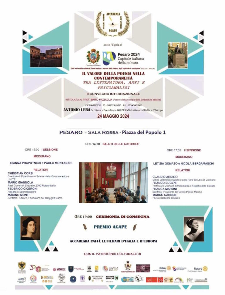 IL VALORE DELLA POESIA NELLA CONTEMPORANEITÀ TRA LETTERATURA, ARTI E PSICOANALISI