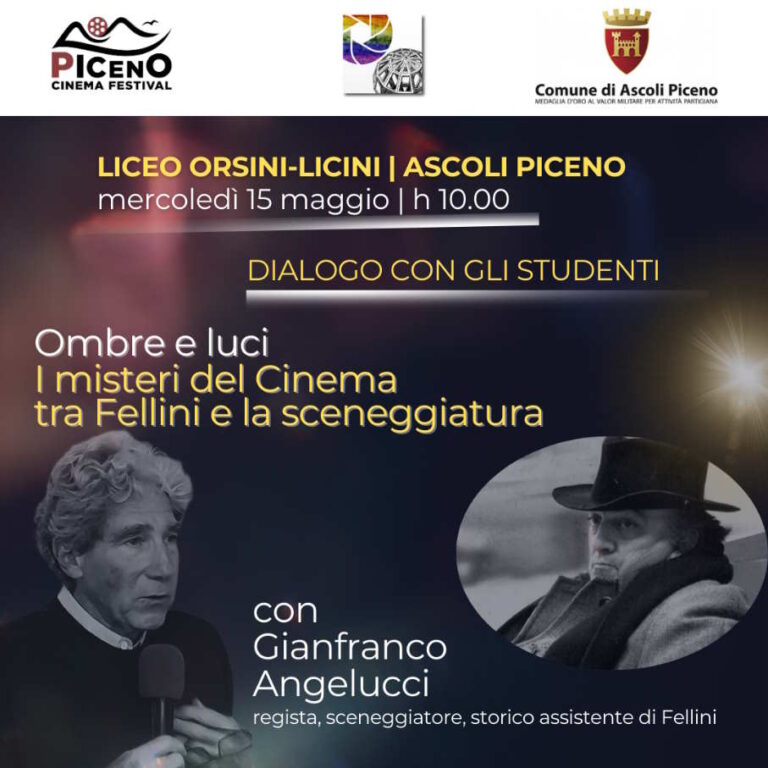 LA MAGIA DI FELLINI AL LICEO LICINI-ORSINI DI ASCOLI. INCONTRO CON LO STORICO ASSISTENTE GIANFRANCO ANGELUCCI