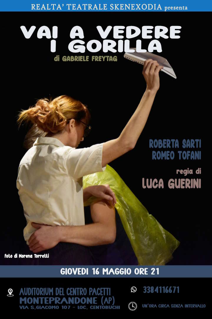 ‘Vai a vedere i gorilla’ di Gabriele Freytag all’Auditorium Pacetti