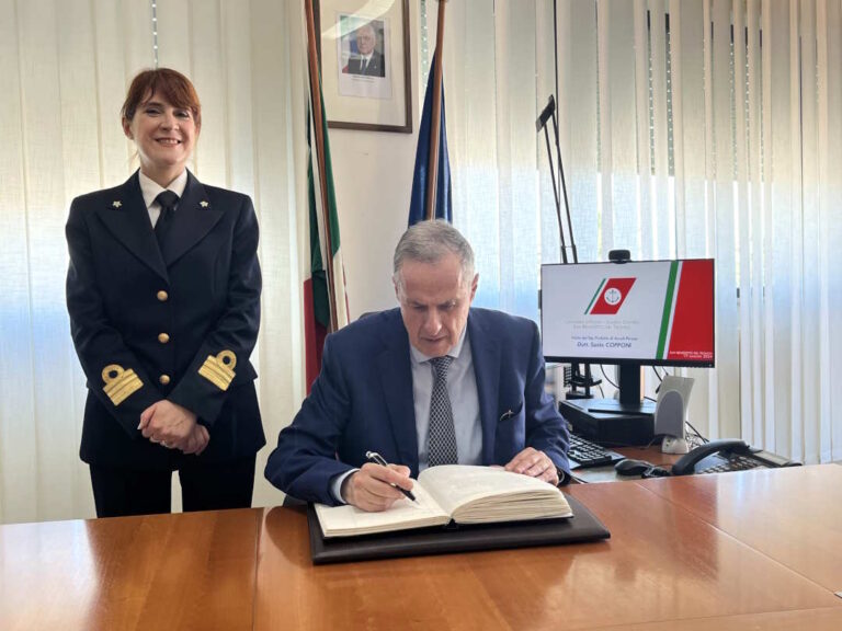 Il Prefetto di Ascoli Piceno in visita istituzionale alla Capitaneria di porto di San Benedetto del Tronto