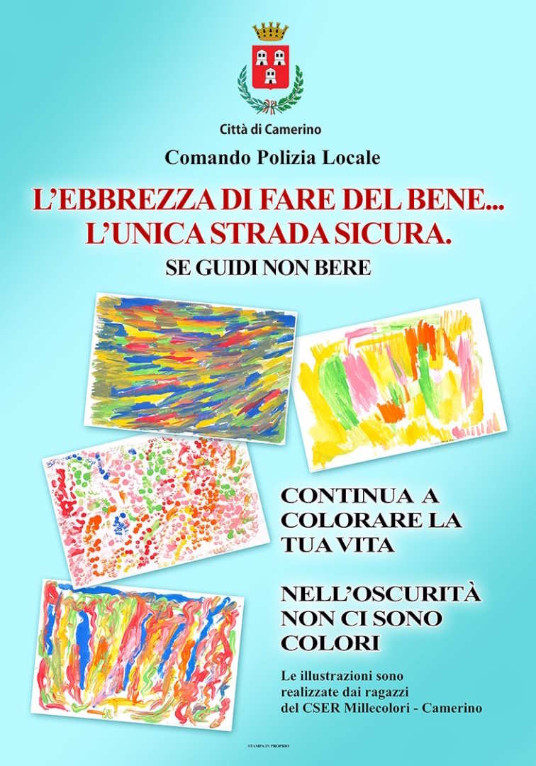 L’ebbrezza di fare del bene… l’unica strada sicura. Se guidi non bere