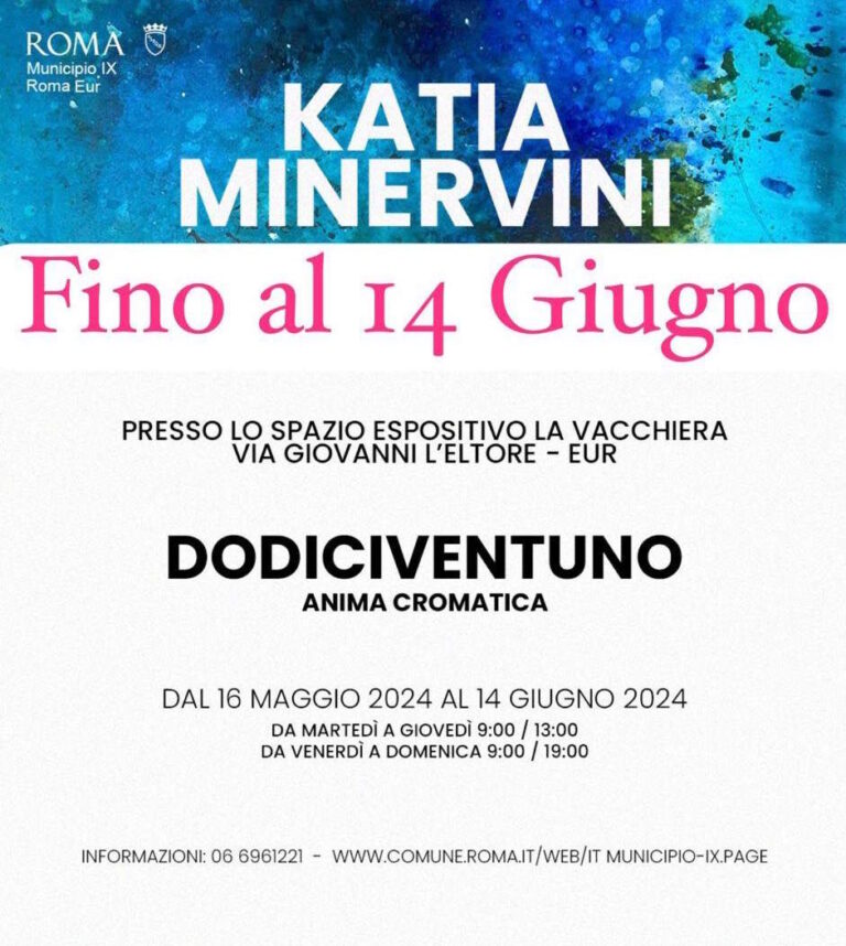 Katia Minervini, ‘DODICIVENTUNO Anima Cromatica’ Roma Eur