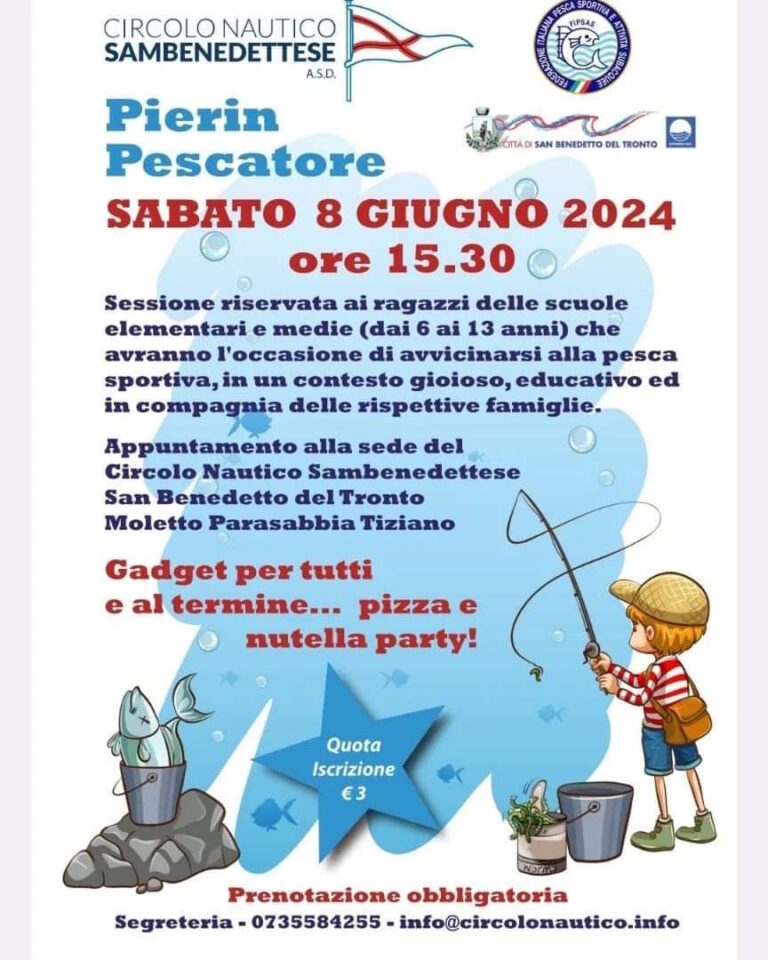Pierin Pescatore, è la 35a edizione al Circolo Nautico Sambenedettese