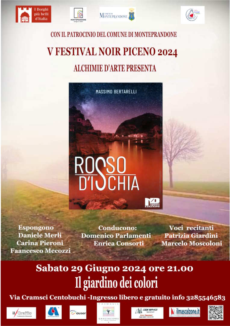 Massimo Bertarelli, ‘Rosso d’Ischia’ al 5° Festival Noir Piceno 2024