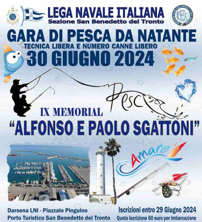 La Lega Navale Italiana torna ai blocchi di partenza per il IX Memorial di pesca sportiva Alfonso e Paolo Sgattoni
