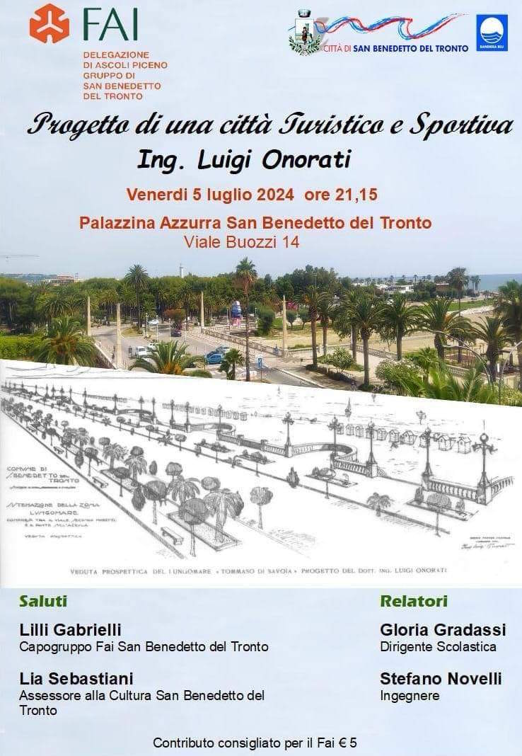 Ing. Luigi Onorati, Progetto di una Città Turistica e Sportiva