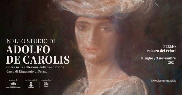 Nello studio di Adolfo De Carolis