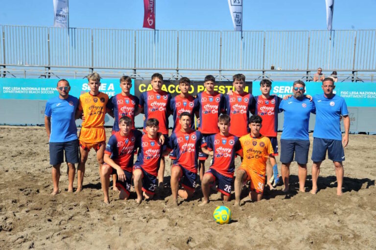 Coppa Italia Beach Soccer Under 20, successo per la Samb: grande gara e 5 – 1 al Futsal Vasto