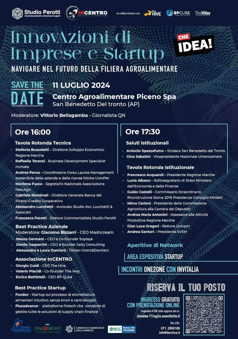 Innovazione di imprese e start-up. Navigare nel futuro della filiera agroalimentare