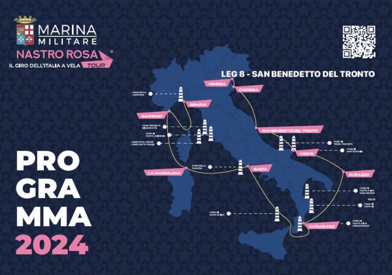 Il Marina Militare Nastro Rosa Tour arriva a San Benedetto per la “Tappa Riviera delle Palme”