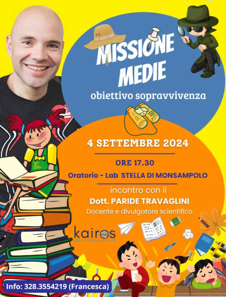 Missione Medie, obiettivo sopravvivenza: incontro a Monsampolo sul metodo di studio