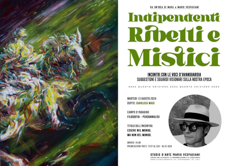 Brilla la rassegna Indipendenti Ribelli e Mistici: ospite il filosofo Gianluca Magi